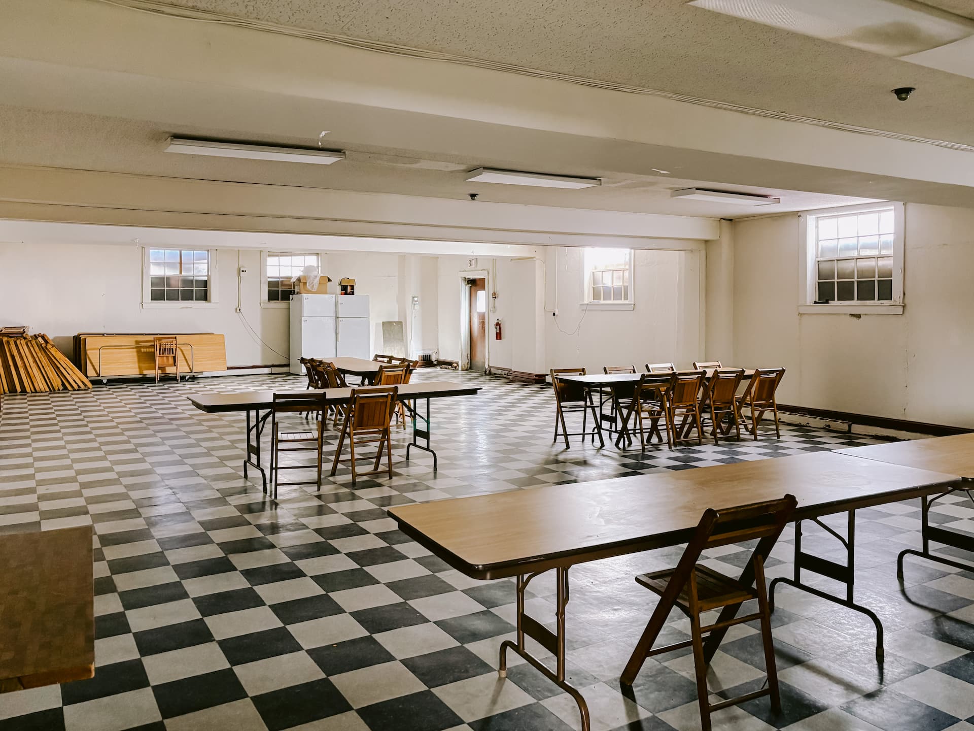 Current lower-level community hall