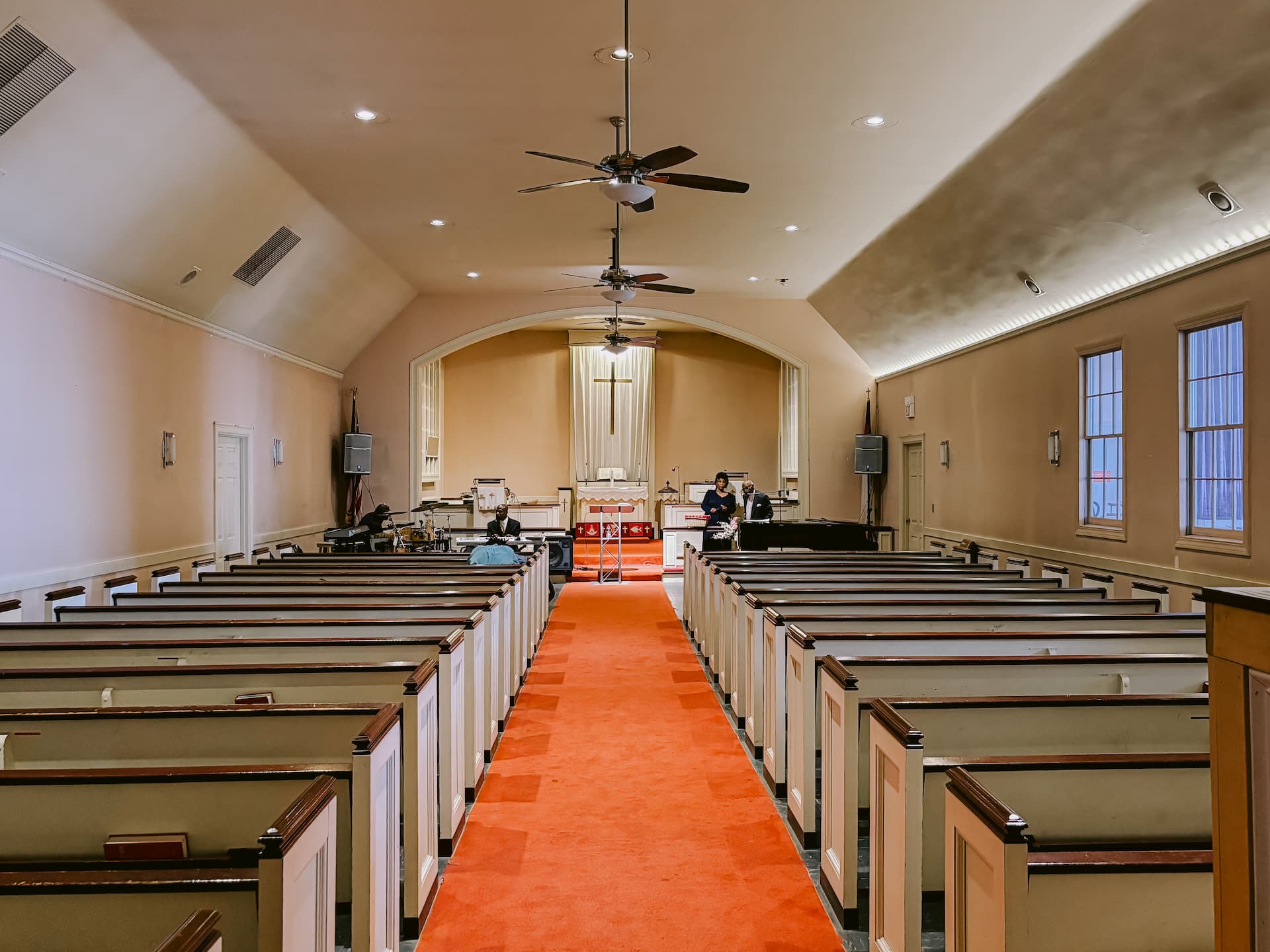 Current main assembly hall center aisle