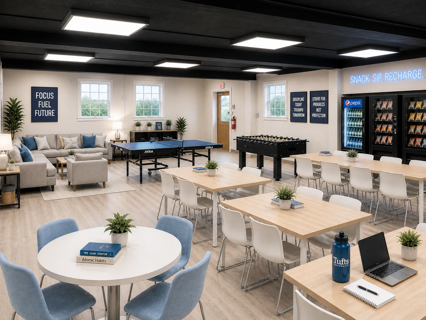 Virtually staged community hall alternate concept